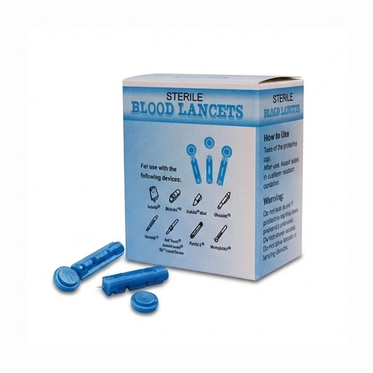 إبر وخز الدم المعقمة – 100 إبرة | Sterile Blood Lancets
