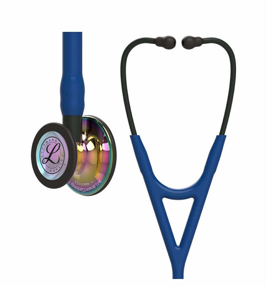 سماعة طبية 3M™ Littmann® Cardiology IV™ بإصدارها الأسود وقوس قزح