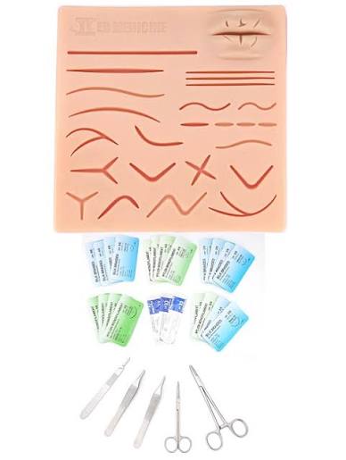 وسادة تدريب على خياطة الجروح من السيليكون | Silicone Suture Training Pad