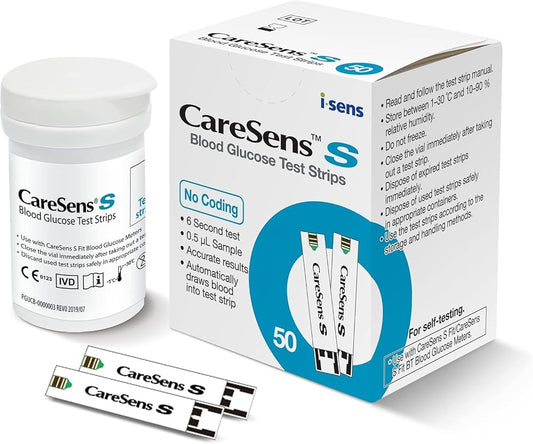 شرائط فحص سكر الدم كيرسينس | CareSens Blood Glucose Test Strips