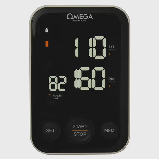 جهاز قياس ضغط الدم الرقمي أوميغا | OMEGA Health Care Digital Blood Pressure Monitorجهاز قياس ضغط الدم الرقمي أوميغا | OMEGA Health Care Digital Blood Pressure Monitor
